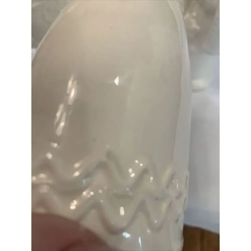 Three Wise Men Set of‎ 3 Ceramic Ivory Glazed Figures Christmas Decor MCM 11-10